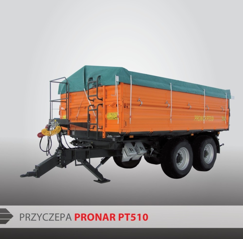 Przyczepa rolnicza ciężarowa tandem paletowa PT510 10t PRONAR