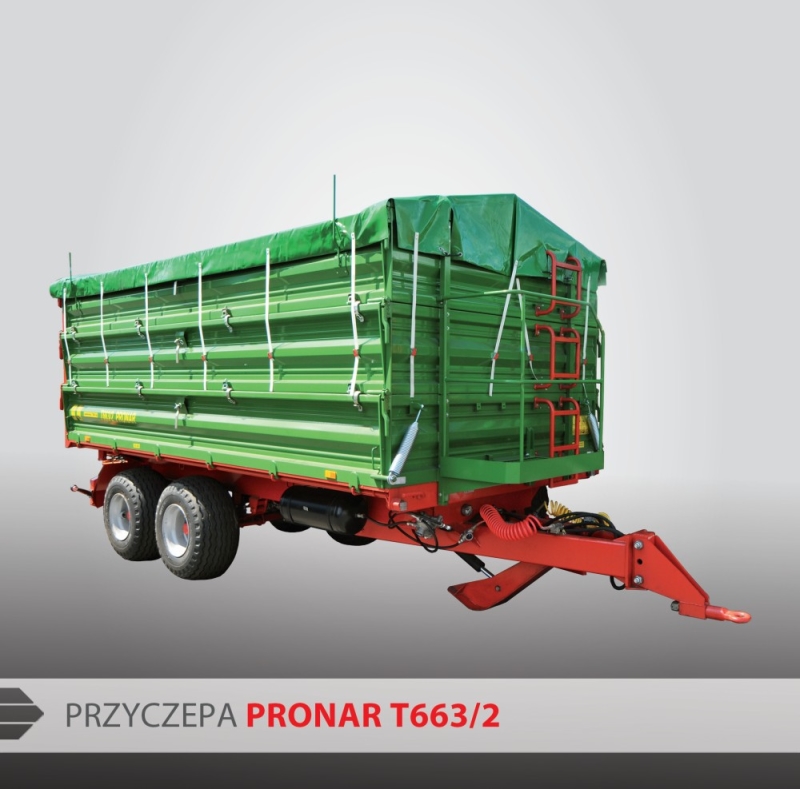 Przyczepa rolnicza ciężarowa tandem T663/2 i T663/2 SILO 7t PRONAR