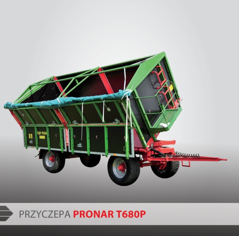 Przyczepa rolnicza ciężarowa dwuosiowa T680P 13t PRONAR