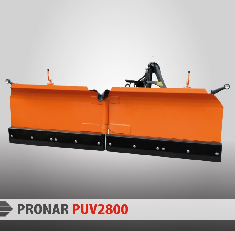 Pług odśnieżny PUV-2800 lemiesz gumowy PRONAR